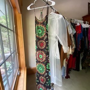 Beautiful long dress boutique cover up black small